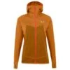 Polaire Salewa Puez Hybrid Polarlite W Full-Zip Hoody Golden Brown Melange