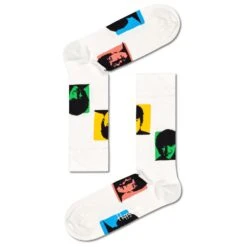 Chaussettes Happy Socks Beatles Silhouettes Blanc