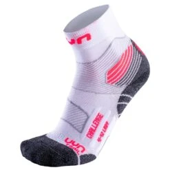 Chaussettes Uyn Run Trail Challenge Lady White Coral Fluo