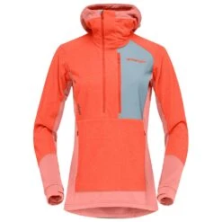 Polaire Norrona Lofoten Thermal Pro Hood W's Orange Alert Peach Amber