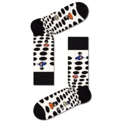 Chaussettes Happy Socks Beatles Silhouettes Noir Blanc