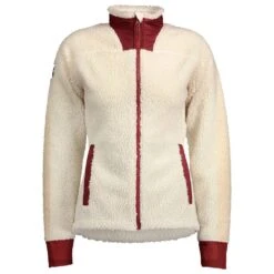 Polaire Scott Defined Heritage Pile Women's Winter White Amaranth Red