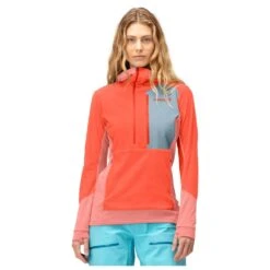 Polaire Norrona Lofoten Thermal Pro Hood W's Orange Alert Peach Amber -Ski Matériel Promotion Magasin e08b2fbc0fcfa61ee24d89b181ddf8374e8601b4 H23NORRTTH2262526 4